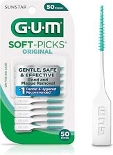 GUM 6323R Soft Picks Original Dental Picks 50 Count
