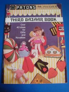 Patons 3rd Bazaar Book 40+ Ideas for Gifts & Novelties Knitting Pattern Book 156 - Picture 1 of 3