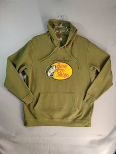 Sudadera Bass Pro Shops Para Hombres Grande Verde Sudadera con Capucha Jonny Morris Gráfico Pullover - Imagen 1 de 7