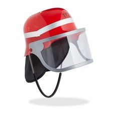Relaxdays Kinder Feuerwehrhelm - Rot (10029922)