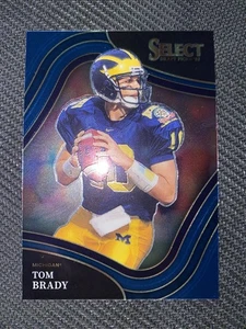 Tom Brady 2022 Select Draft Picks Field Level Card 130 Michigan Wolverines GOAT - Bild 1 von 2