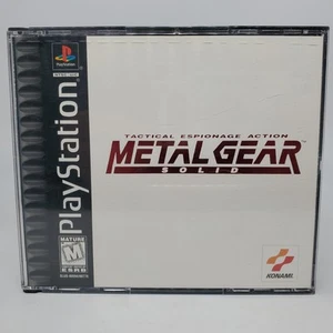 Metal Gear Solid Sony PlayStation 1 CIB con manuale e scheda reg buone condizioni funzionante - Foto 1 di 11