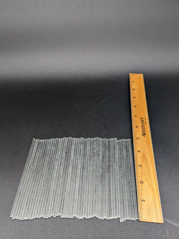 50 varillas de agitación de vidrio de cinco pulgadas Foto 1 de 1