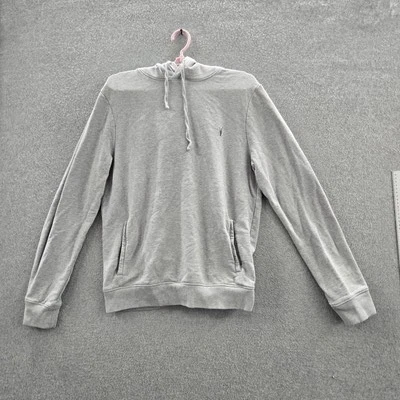 Sudadera con Capucha Allsaints Mujer M Gris Logo Bordado Cuervo OTH Sudadera con Capucha Pullover Largo Foto 1 de 4