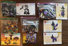 LEGO Halloween Thanksgiving Fall Holiday 4 Set Lot 100% Authentic & Complete