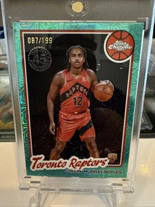 COLLIN MURRAY-BOYLES 2025-26 Topps #TC-CMB Raptors RC Aqua Mojo Refractor /199 - Picture 1 of 4