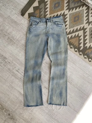 Helmut Lang Damen Cotton Washed High Rise Raw Denim Jeans Hose Größe W26 - Bild 1 von 4