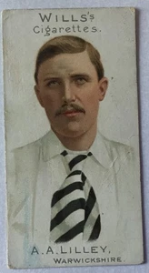 Will’s Cricketers 1901 ( No vignettes) No 10 - A. A. Lilly - Warwickshire. - Picture 1 of 2