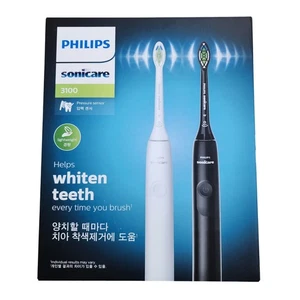 Philips Sonicare 3100 Series Sonic Rechargeable Toothbrush B&W *RETURN#1* HX6110 - Picture 1 of 2
