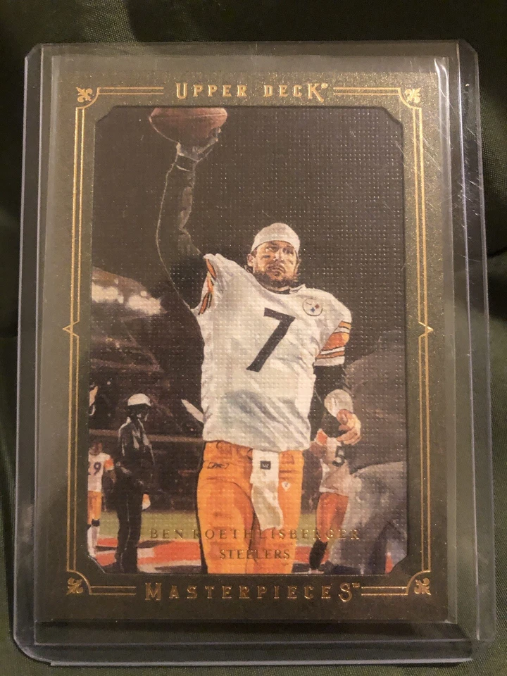 2008 UD Masterpieces  Ben Roethlisberger Green Metallic framed/50 - Image 1 of 4