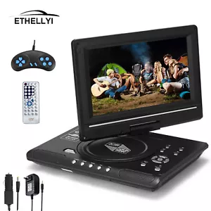 9.8'' Portable Car TV CD DVD Player 270° Rotatable for Game/TV/CD/DVD/USB T5J5 - Picture 1 of 12