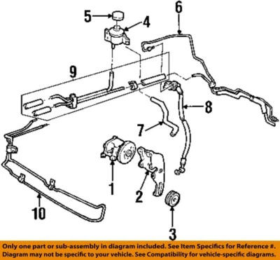 Used Power Steering Pump fits: 2000 Mercury Villager  Grade A - Image 1 of 2