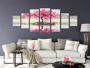 3D Petal Tree Shadow 8 Unframed Print Wall Paper Decal Wall Deco Indoor AJ Jenny - Picture 1 of 6