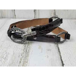 Vintage Brighton Western Brown Leather Belt Size 38 - Picture 1 of 15