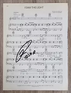 Todd Rundgren Signed I Saw The Light Sheet Music Utopia Song RAD - Picture 1 of 1