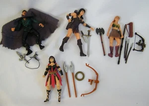 Lot of 5 Xena 6" dolls - 3 Xena's, 1 Autolycus & 1 Gabrielle w/Accessories - Picture 1 of 14