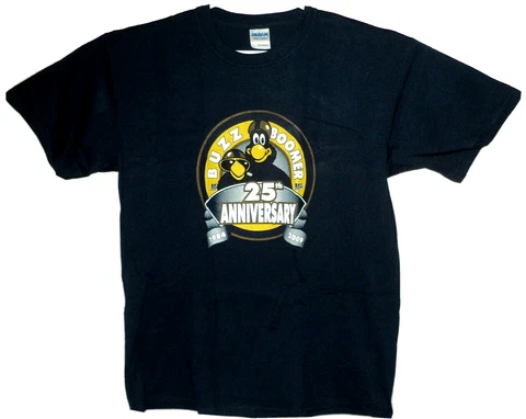 WINNIPEG BLUE BOMBERS Buzz & Boomer 25th Anniversary NEW T Shirt Size Large Cover