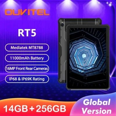 Oukitel RT5 Rugged Tablet 11000mAh Android 13  8GB+256GB Octa Core 16MP Dual SIM - Image 1 of 4