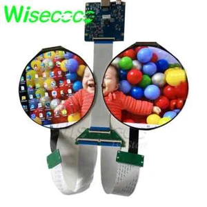 5'' 2160*1080 Round Dual LCD Display Screen Gaming Display HDMI Extender Mode - Picture 1 of 10