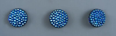 SHIMMERING GLASS CLOTHING BUTTON - SET OF 3 - Image 1 of 3