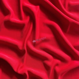 Lucci Stretch Heavy Semi-Sheer Lining Dressmaking Fabric- Red, By Tia Knight - Picture 1 of 2
