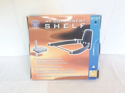 B-Tech AV Component Shelf BT7077 (MISSING SCREWS) Black With Box / Instructions - Image 1 of 4