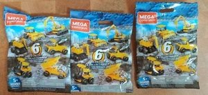 (3) ~ MEGA CONSTRUX ~ CONSTRUCTION VEHICLE BLIND BAG ~ (New Sealed In Bag) - Picture 1 of 2