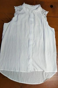 Vintage Guess Los Angeles white lace top/ blouse size 14 (12 IMO) - Picture 1 of 5