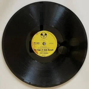 Jerome Courtland The Saga Of Andy Burnett 78 rpm V/V+ Mickey Mouse Club DRB-73 - Picture 1 of 4