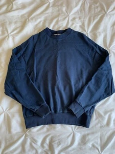 Navy Blue ASOS Collusion Sweatshirt Jumper Baggy Oversized Size Small S - Picture 1 of 8