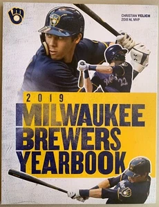 2019 MILWAUKEE BREWERS YEARBOOK PROGRAM CHRISTIAN YELICH 168 PAGES NOW - Picture 1 of 1