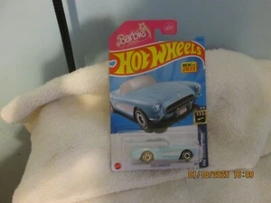 2023 HOT WHEELS SCREEN TIME BARBIE IL FILM 1956 CORVETTA BLU 183/250 (DD) - Foto 1 di 5