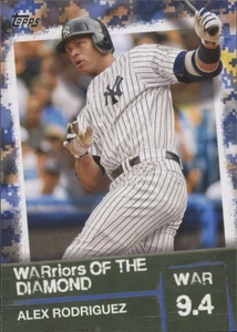 ALEX RODRIGUEZ 2020 Topps Series 2 WARRIORS OF THE DIAMOND BLUE PARALLEL WOD-9 - Picture 1 of 1
