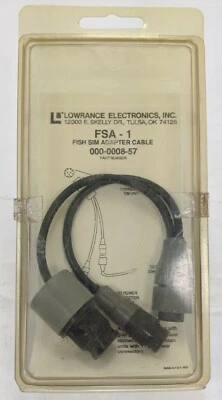 Lowrance LEI FSA-1 Fish Sim Adapter Cable 000-0008-57 - Image 1 of 2