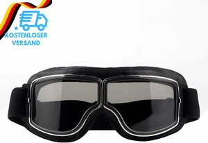 Goldyida Motorradbrille Helmbrille Retro Fliegerbrille Motorrad Motocross Goggle - Bild 1 von 12