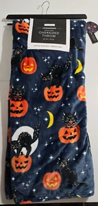 Envogue Oversized Blanket Super Soft Halloween Cat Christmas Gift 60" x 70" NWT - Picture 1 of 5