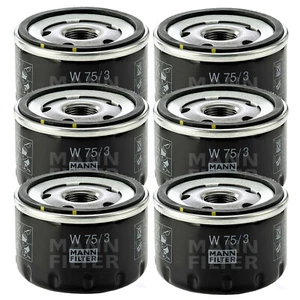 OEM Mann Set Of 6 Engine Oil Filters W 75/3 for Ford GM Nissan Mazda Suzuki - Picture 1 of 1