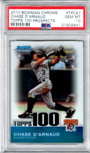2010 Bowman Chrome Chase 'Arnaud Topps 100 Prospects PSA 10 - Picture 1 of 2