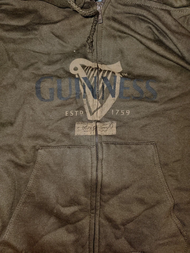 Sudadera con capucha Guinness Logo EST 1759 MARRÓN para adulto Foto 1 de 1