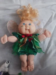 Vintage Mattel Cabbage Patch Kids 1995 Garden Fairies Holly 8” Holiday Christmas - Picture 1 of 4