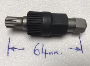 🇬🇧 Extra Short Alternator Tool 33 Teeth Tooth M10 12 Point Spline.. - Picture 1 of 5