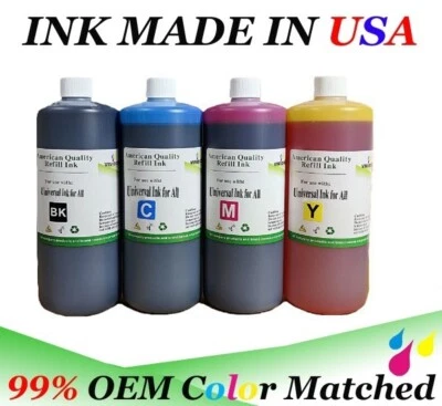 4-Color Universal Bulk Refill Ink bottle HP Canon Brother Lexmark Dell and more - Image 1 of 4