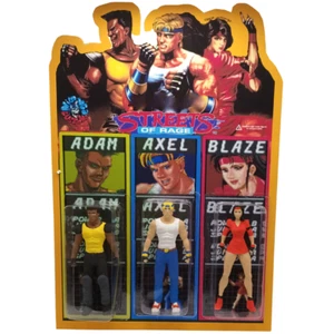 STREET OF RAGE Retro Gaming Nostalgia Adam, Axel, Blaze Action Figure Custom Set - Picture 1 of 4