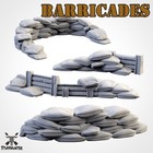 Tabletop Terrain Gelände Sandsack Barrikaden Schlachtfeld  - Auswahl unbemalt