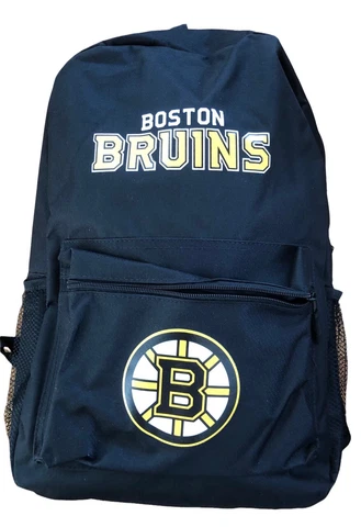 NHL Official Licensed Boston Bruins Black Backpack NWOT Cover