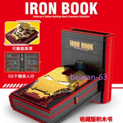 Iron Man Bloque de Construcción Conjunto de Libro Juguete Niño Marvel Colección Manual Regalos Foto 1 de 4