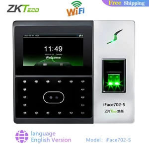 ZKTeco iFace702-S Wifi Riconoscimento Impronte Digitali Viso Frequenza Macchina Batteria - Foto 1 di 8