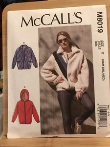 McCalls M8019 Sewing Pattern Women’s hoodie jacket size xs s m - Picture 1 of 4