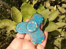 TURQUOISE Energized Orgone Fidget Spinner Round Crystal Therapy Concentration