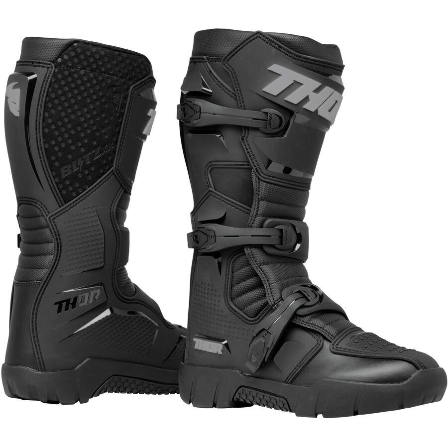 THOR バイクブーツ ブラック Amazon.co.jp: Thor ソアー BLITZ LS Boots オフロード
